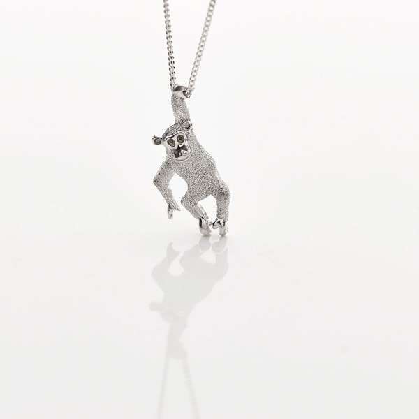 Silver Monkey Necklace