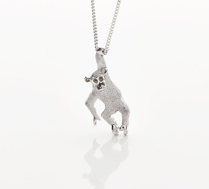 chimp charity necklace