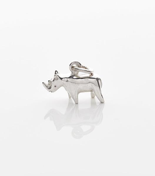 rhino charity necklace