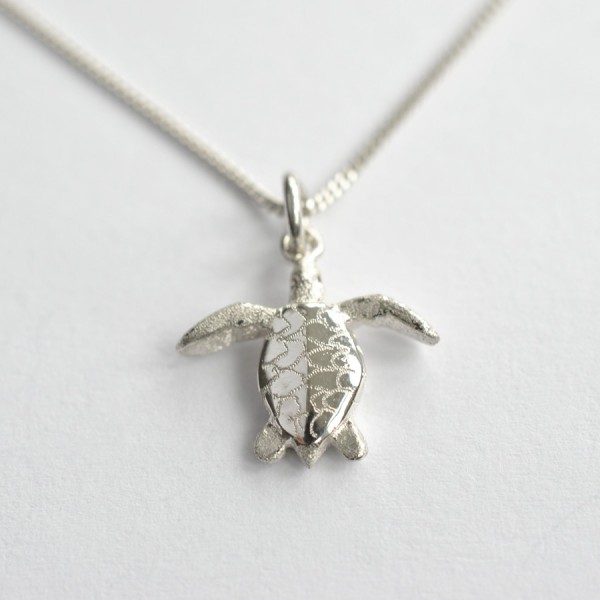 Silver Turtle Necklace