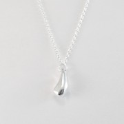 Silver drop necklace