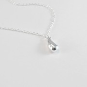 Silver drop necklace