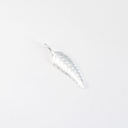 silver feather necklace