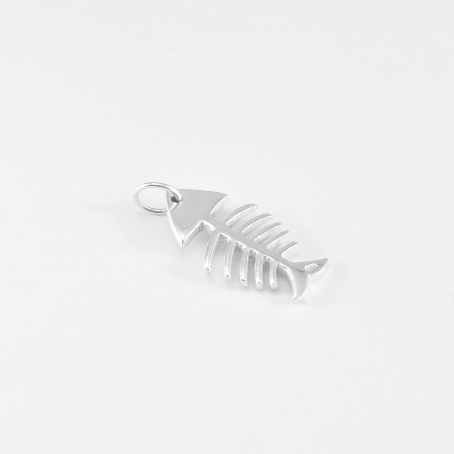 Silver fish necklace