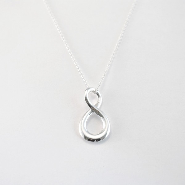 Silver infinite necklace
