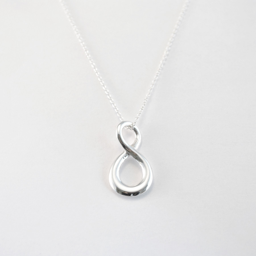 Silver infinite necklace