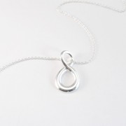 Silver infinite necklace