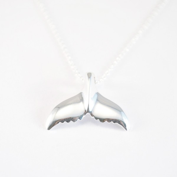 Whale Tail Silver Necklace