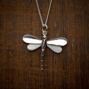 silver dragonfly necklace
