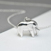 Silver Elephant Necklace