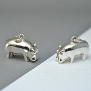 Silver Hippo Necklace