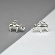 Silver Rhino Necklace