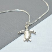 Silver Turtle Necklace